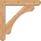 Ekena Millwork Legacy Craftsman Smooth Bracket w/ Offset Brace, Western Red Cedar, 5 1/2"W x 28"D x 28"H BKT0604X28X28LEC04SWR - alternate 3